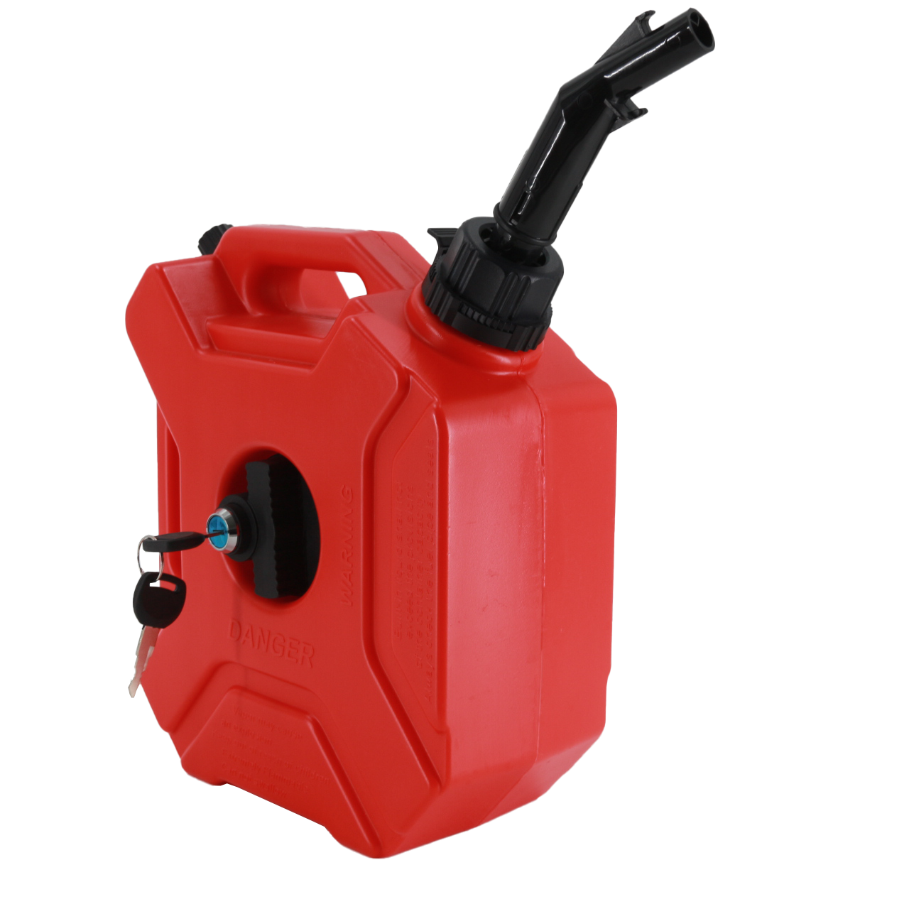 Off-road Fuel Tank 5L Red with Lock and Black Tube