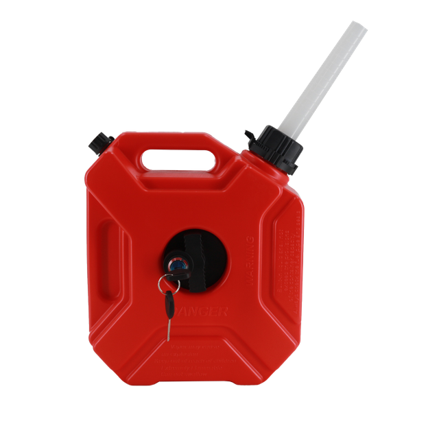 Off-road Fuel Tank 5L Red with Lock and White Tube