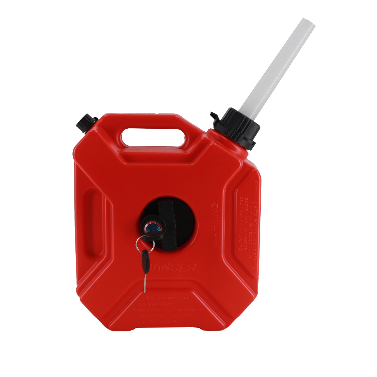 Off-road Fuel Tank 5L Red with Lock and White Tube