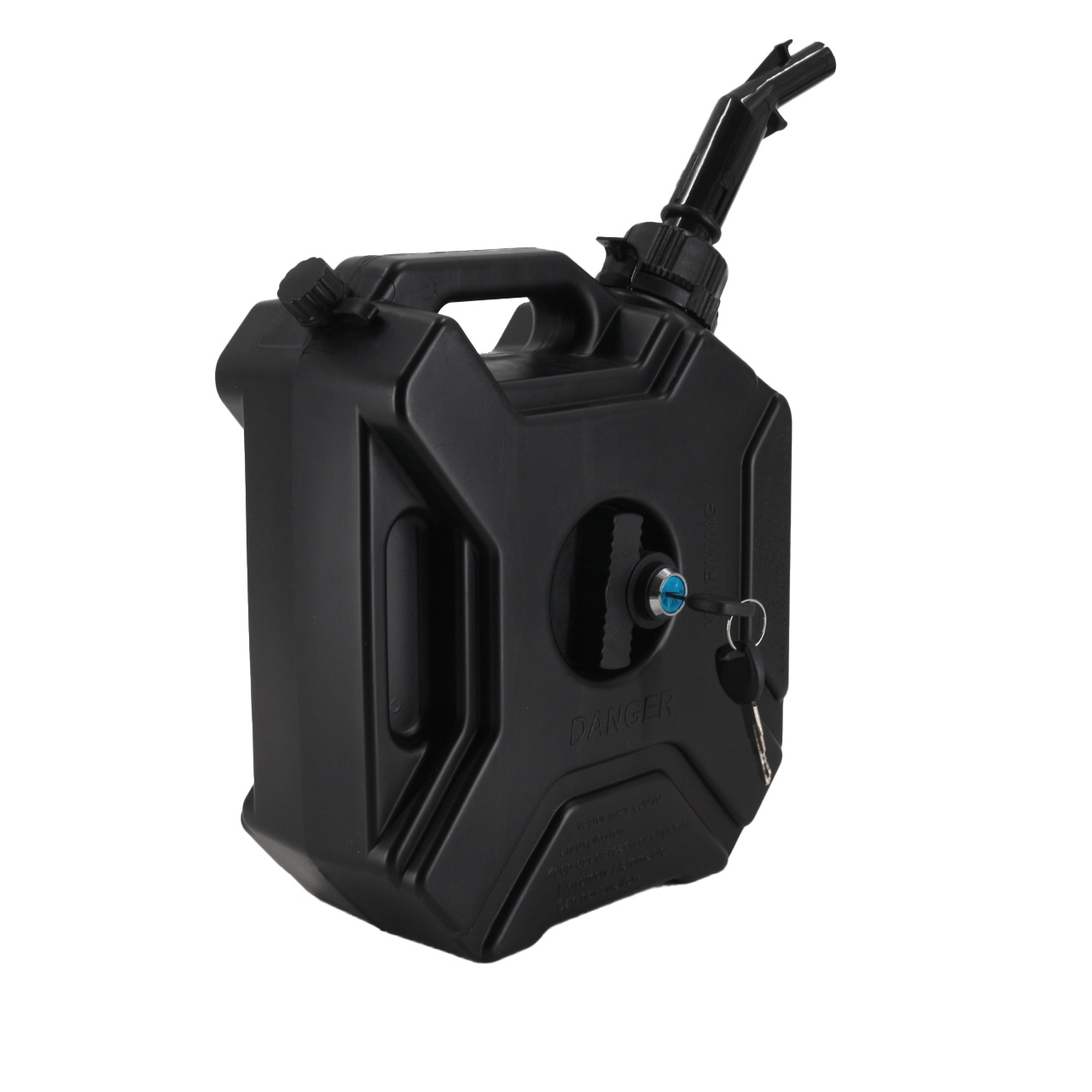 Off-road Fuel Tank 5L Black with Lock and Black Tube