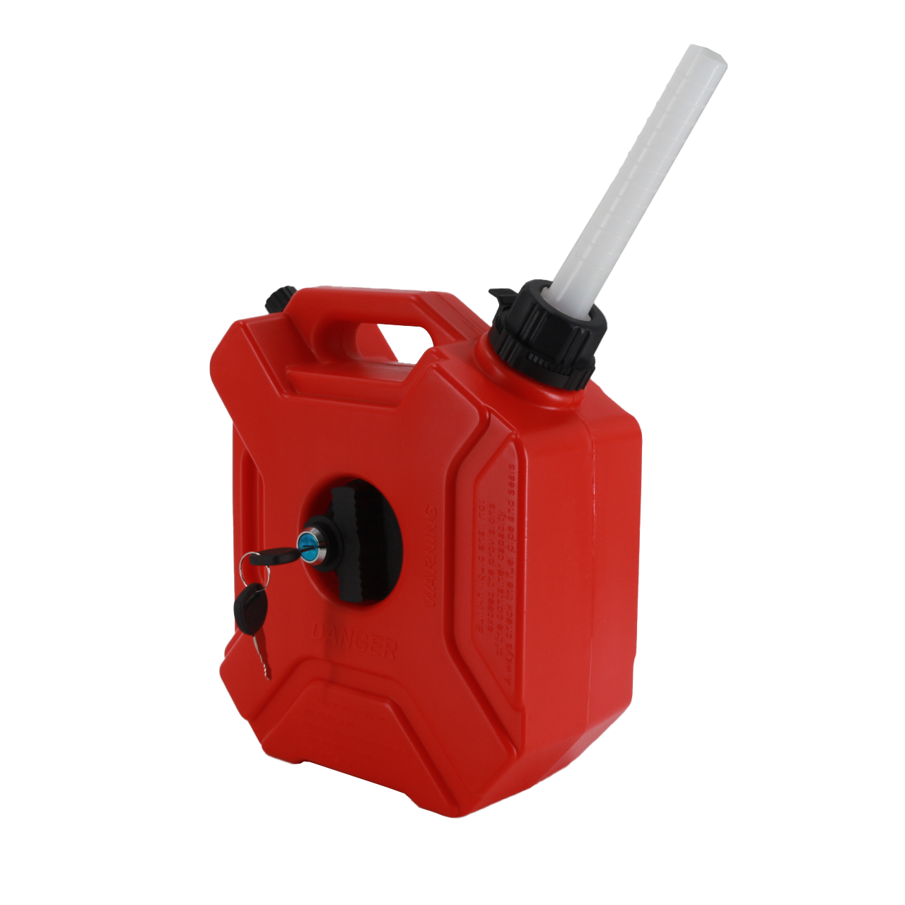 Off-road Fuel Tank 5L Red with Lock and White Tube