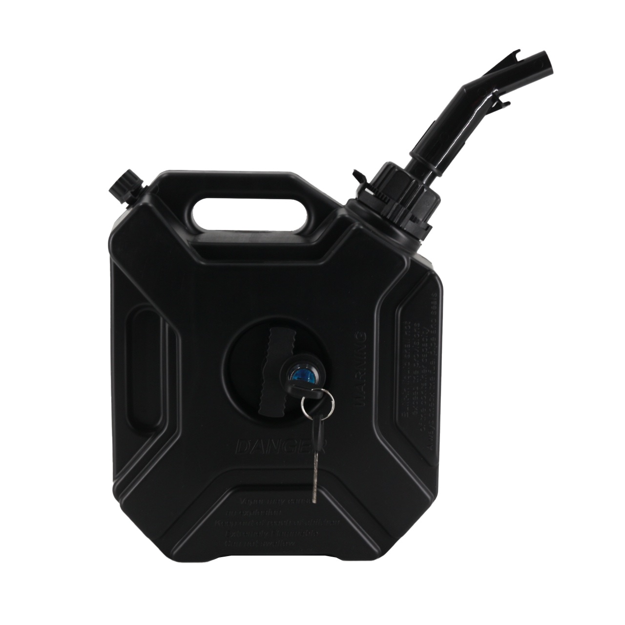 Off-road Fuel Tank 5L Black with Lock and Black Tube