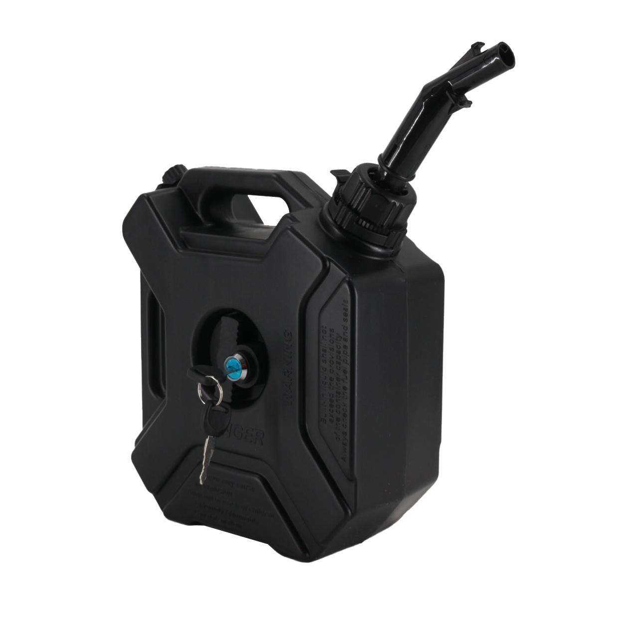 Off-road Fuel Tank 5L Black with Lock and Black Tube