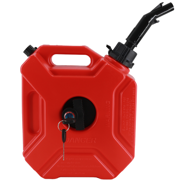 Off-road Fuel Tank 5L Red with Lock and Black Tube