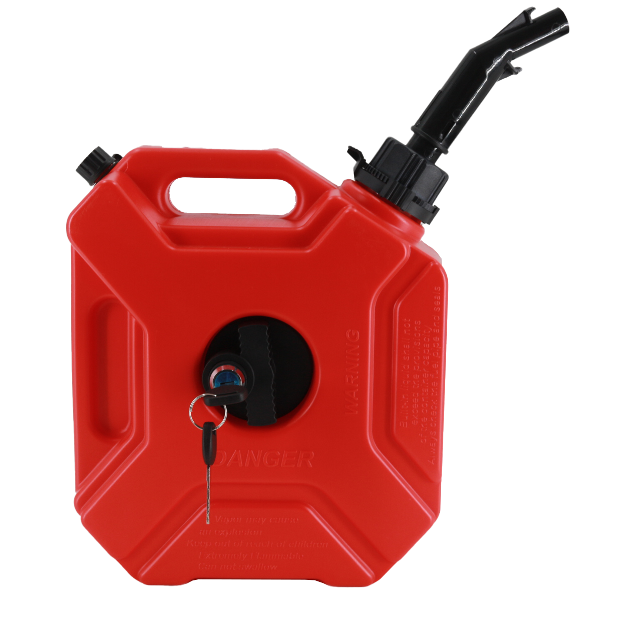 Off-road Fuel Tank 5L Red with Lock and Black Tube